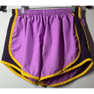 Nike Womens Purple Running Shorts Built in Brief Small Athletic Gym Workout